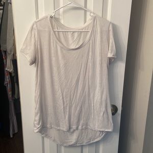 White Lululemon workout top